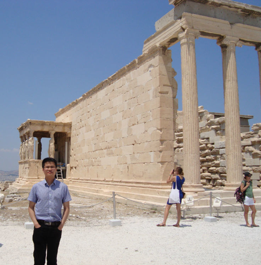 Gao Yuan at the Acropolis of Athens