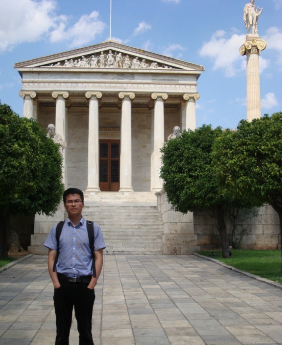 Gao Yuan at the Academy of Athens
